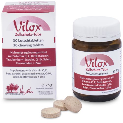 Vilox® Zellschutz-Tabs - 30 Lutschtabletten, 75g - Via Nova